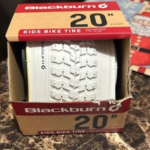 White Kids Bike Tire